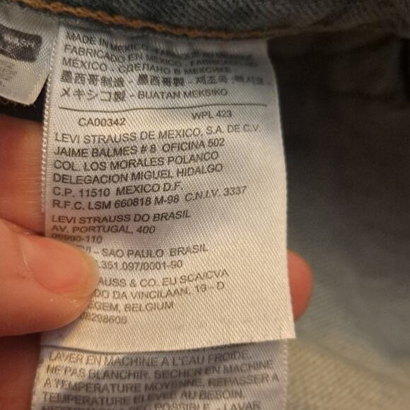 Levi 501 Button Fly Jeans Size 38x30 - Picture 7 of 8